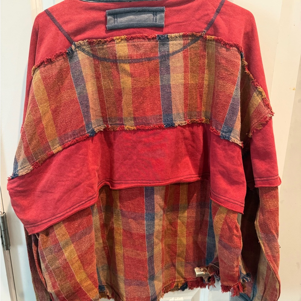 Oli and Hali plaid half button down pullover Size L - Picture 5 of 6